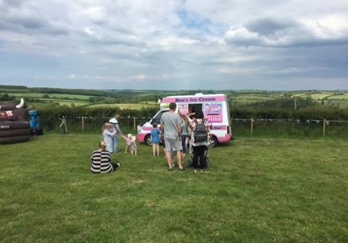 Ice cream van at the Jubilee celebrations 3/6/22 Photo Gallery Image - Ice cream van at the Jubilee celebrations 3/6/22