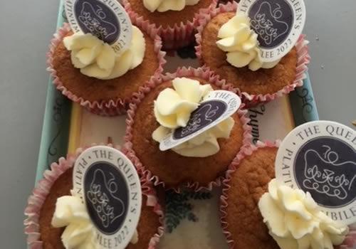 The Queen's Jubilee cup cakes 5/6/22 Photo Gallery Image - The Queen's Jubilee cup cakes 5/6/22