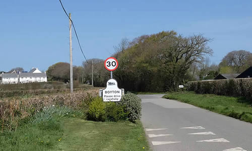 Boyton village sign